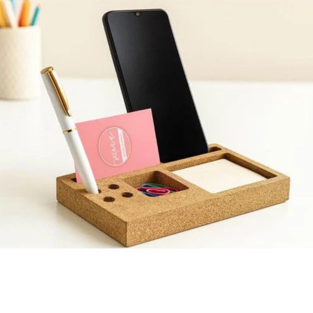 1779702294_Eco-friendly Cork Desk Organizer- 2